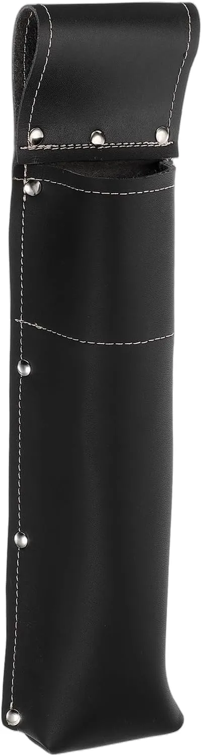 HARFINGTON Welding Rod Pouch 13.39" x 3.74" x 11.02" Leather Electrode Holder Welding Rod Electrode Waist Bag with Rivets Reinforced for Storage Welding Tools, Black