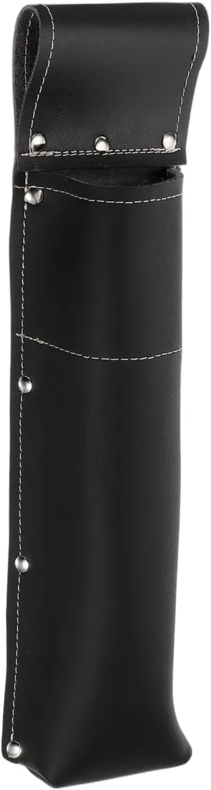 HARFINGTON Welding Rod Pouch 13.39" x 3.74" x 11.02" Leather Electrode Holder Welding Rod Electrode Waist Bag with Rivets Reinforced for Storage Welding Tools, Black