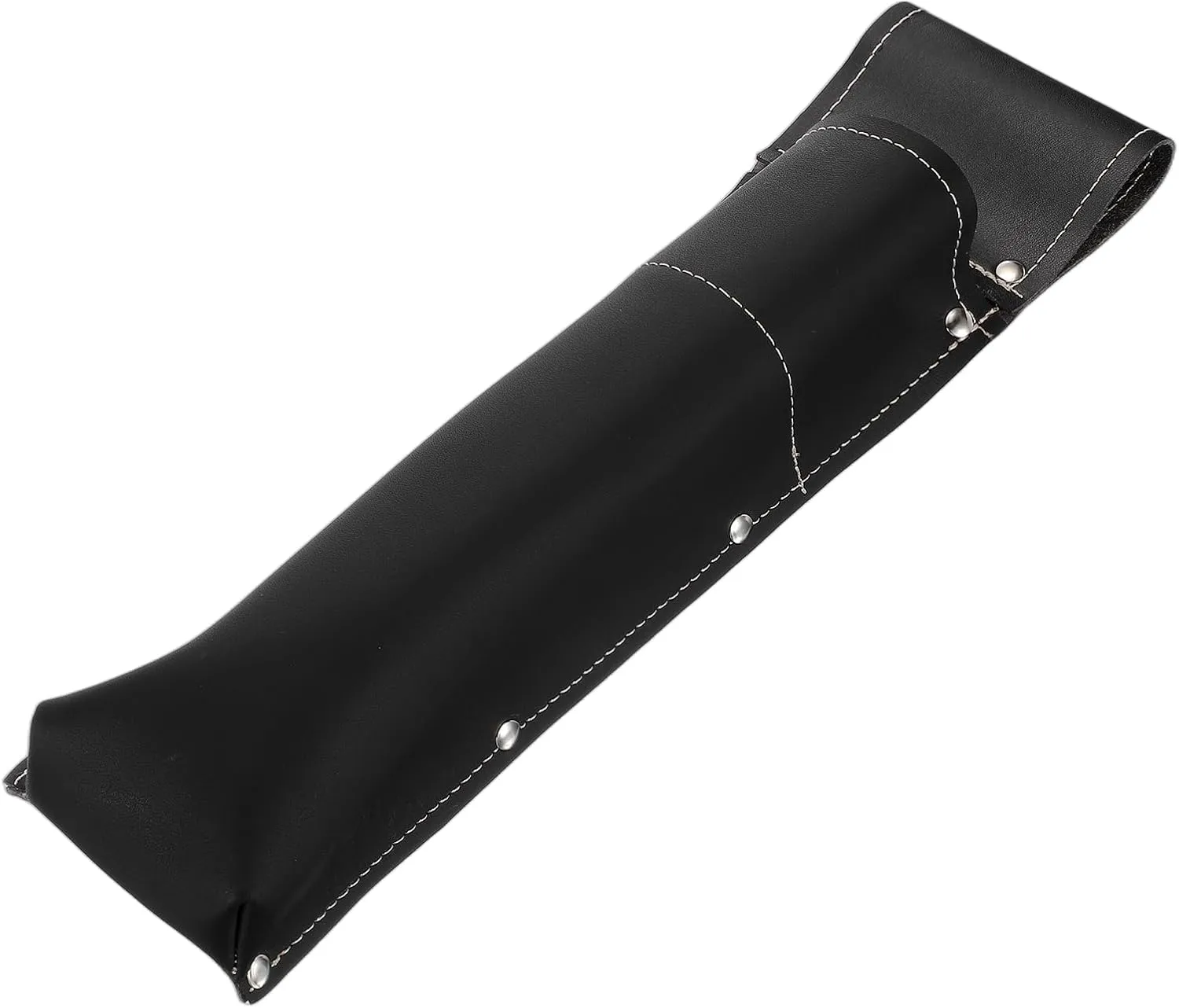 HARFINGTON Welding Rod Pouch 13.39" x 3.74" x 11.02" Leather Electrode Holder Welding Rod Electrode Waist Bag with Rivets Reinforced for Storage Welding Tools, Black