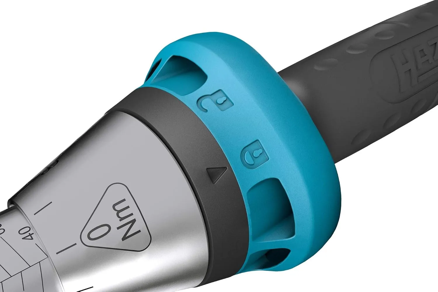 HAZET torque wrench 5120-3CT,10-60Nm, output: square 12.5 mm, 1/2 inch, tolerance: 3%, 30 teeth, operating angle 12 degrees I user-friendly compact reversible ratchet especially for commercial