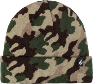 HEAT HOLDERS Men's Gunner Camouflage Knit Roll Up Hat Green/Men's One Size