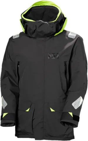 Helly-Hansen Skagen Waterproof Jackets for Men Featuring Windproof Sailing Fabric and Packable Neon Yellow Hood