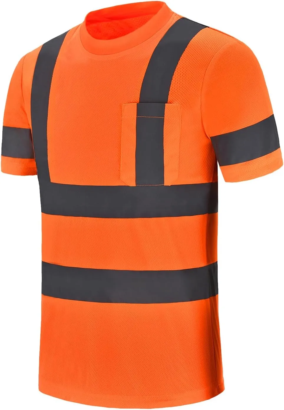 Hi-Vis Work Shirts - Men's High Visibility Safety T-Shirt for Construction