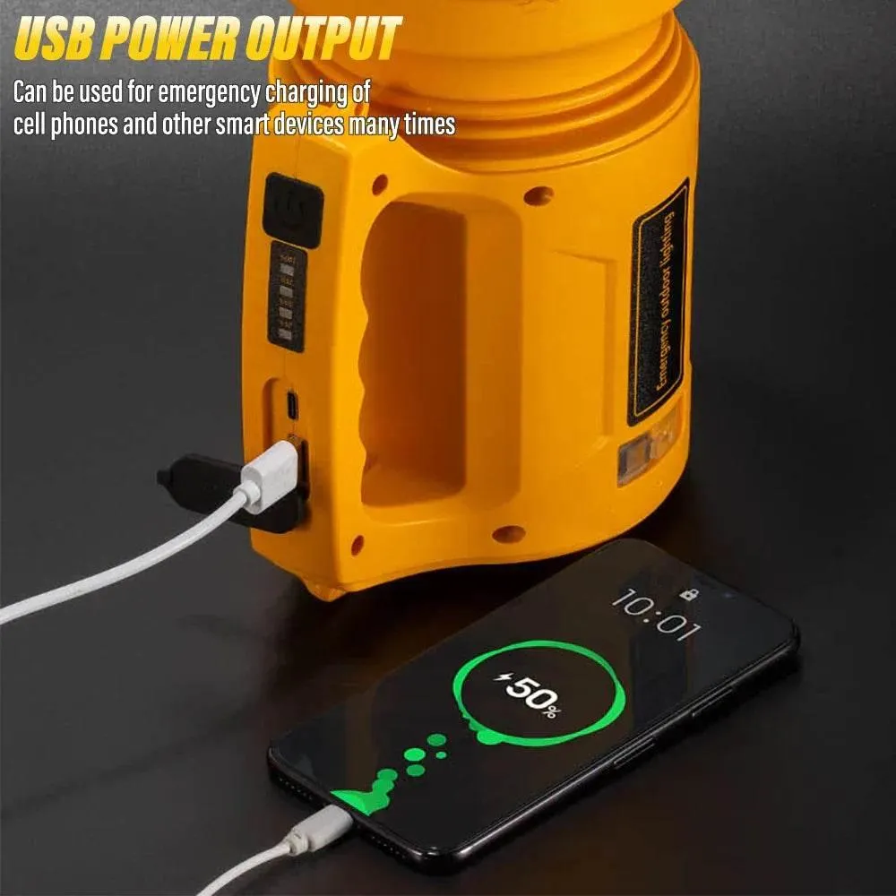 High Power Rechargeable LED Flashlight - Compact Multifunctional Outdoor Light