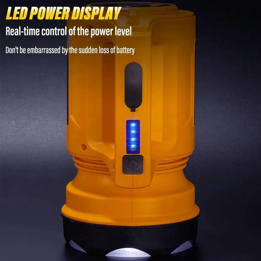 High Power Rechargeable LED Flashlight - Compact Multifunctional Outdoor Light