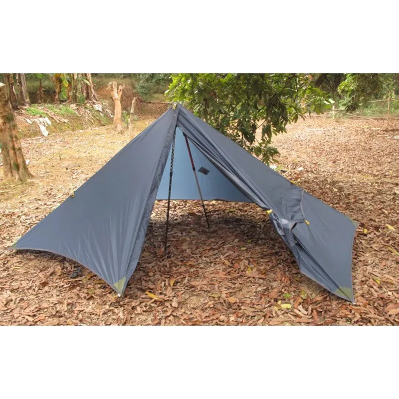 High-Quality Silicone 4 season Pyramid Single Cordless Lightweight Mountain Camping Tent