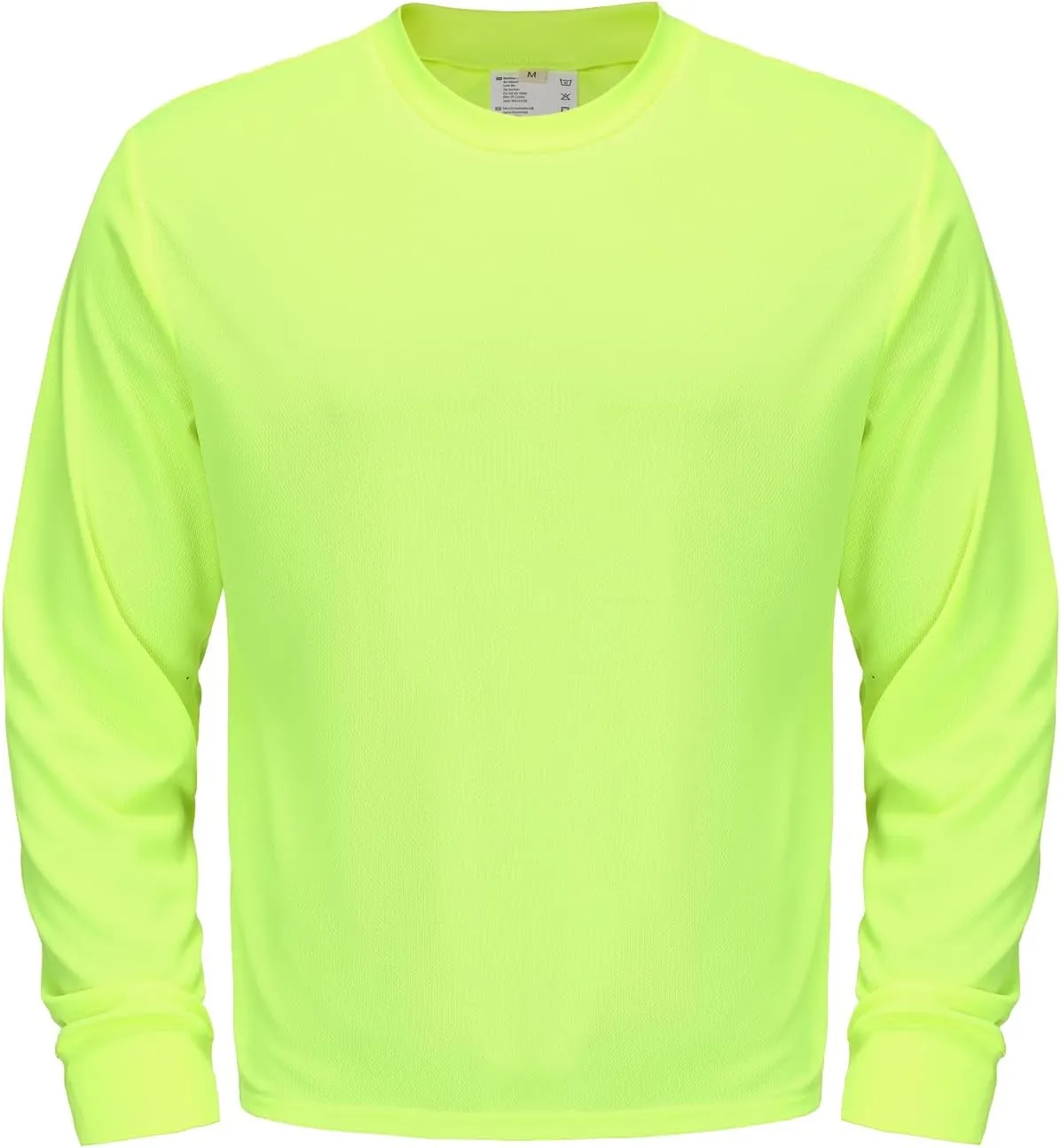 High Visibility Quick Dry Safety Shirt Hi Vis Breathable Mesh with Sun Protection Long Sleeve for Construction Work