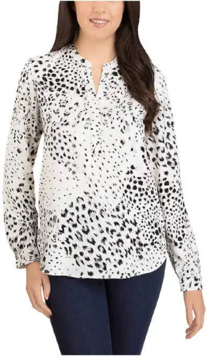 Hilary Radley Ladies' Roll-Sleeve Blouse