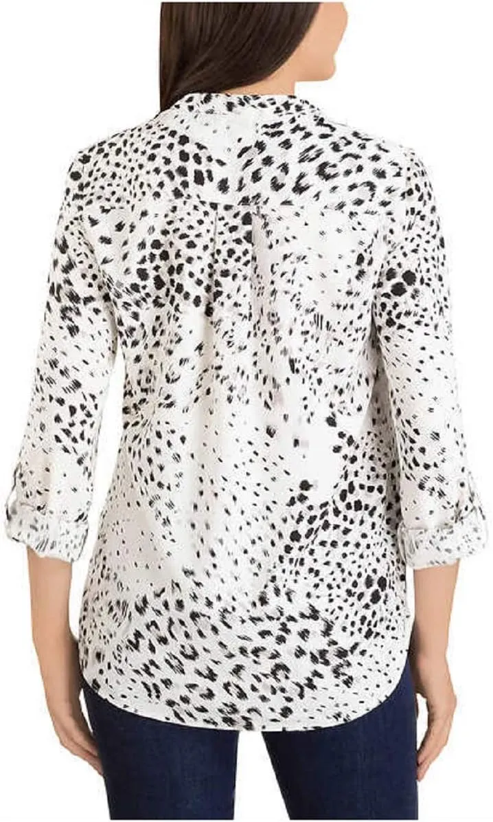 Hilary Radley Ladies' Roll-Sleeve Blouse