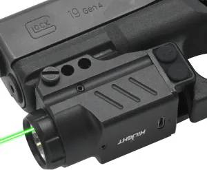 HiLight Enforcer Series Tactical LED Flashlight and Green Laser Sight or Blue Laser Sight | Green or Blue Dot Sight for Pistol ¦ Airsoft Gun Lasers ¦ Tactical Gear