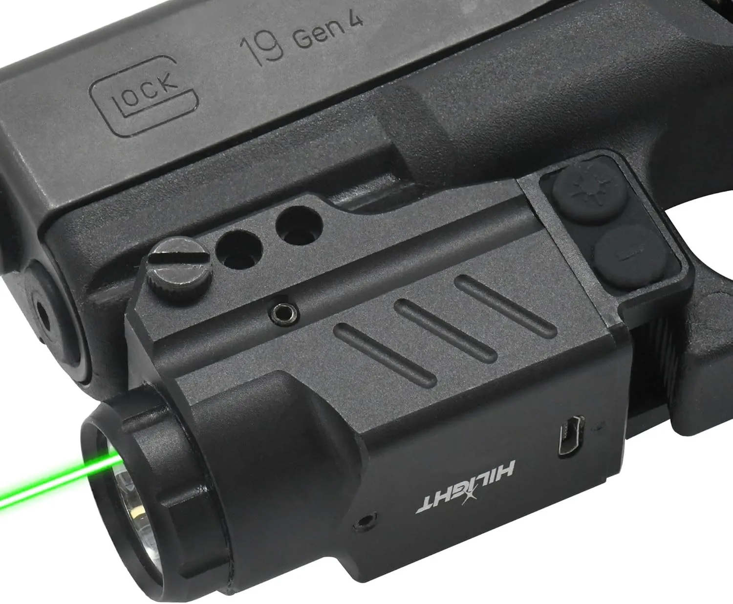 HiLight Enforcer Series Tactical LED Flashlight and Green Laser Sight or Blue Laser Sight | Green or Blue Dot Sight for Pistol ¦ Airsoft Gun Lasers ¦ Tactical Gear
