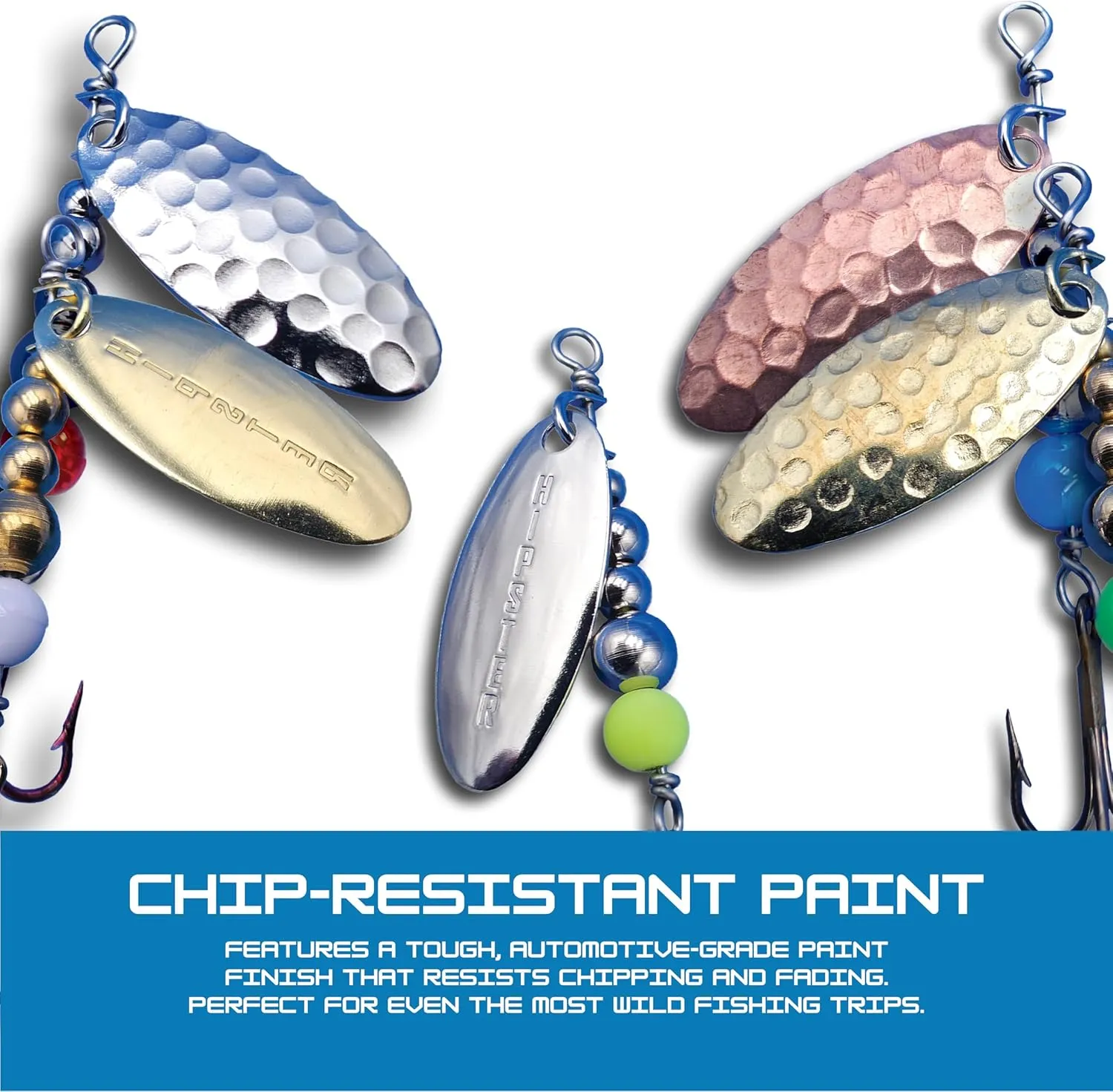 Hipster Pro Pack Trout Spinners - Proven Inline Spinner Baits, Premium Rooster Tail Fishing Lures for Trout and Salmon River Fishing, 100% USA Made by Hofmann's Lures