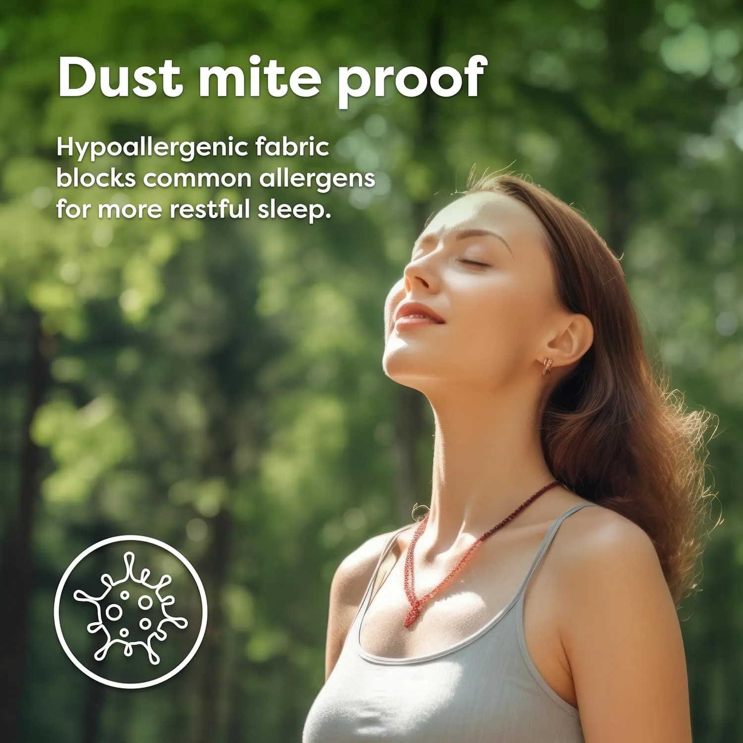 HOSPITOLOGY PRODUCTS Pillow Encasement- Zippered Bed Bug Dust Mite Proof Hypoallergenic - Sleep Defense System - Standard - Waterproof - Set of 2 - 20" H x 26" W