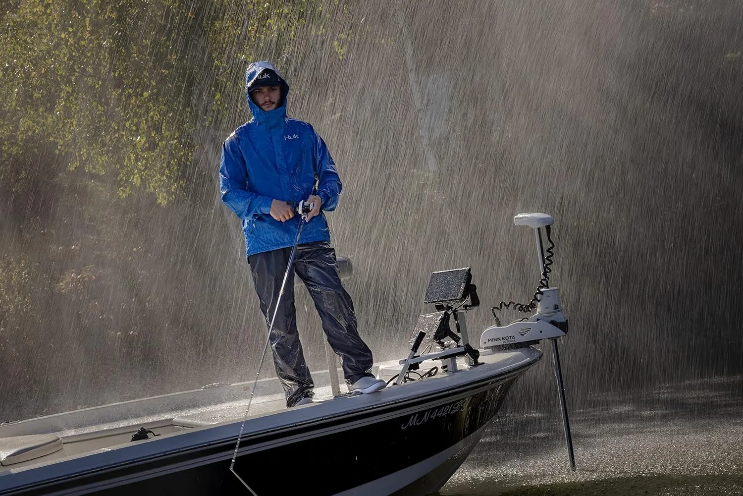 HUK Men's Gunwale Rain Water & Wind Proof Jacket