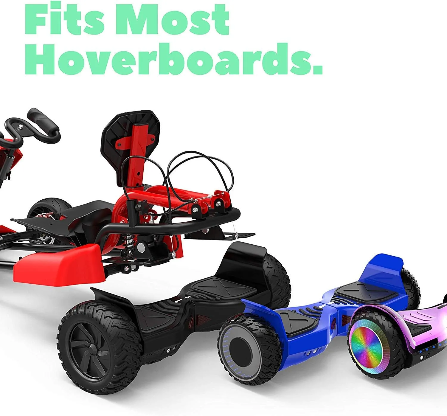 HYPER GOGO Drift GoKart Kit-Hoverboard Attachment,Outdoor Race Pedal Go Cart Car for Kids and Adults