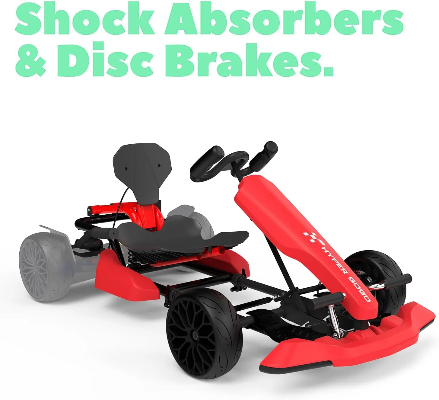 HYPER GOGO Drift GoKart Kit-Hoverboard Attachment,Outdoor Race Pedal Go Cart Car for Kids and Adults