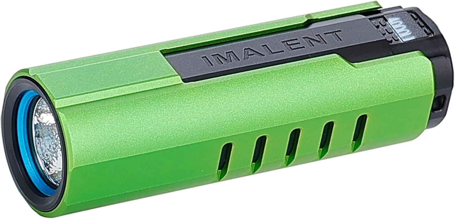 IMALENT LD70 Pocket EDC Flashlight, 4000 Lumens Compact Bright Powerful Flashlights with CREE XHP70.2 LED, Rechargeable Handheld Torch for Camping and Hiking (Fruit Green)