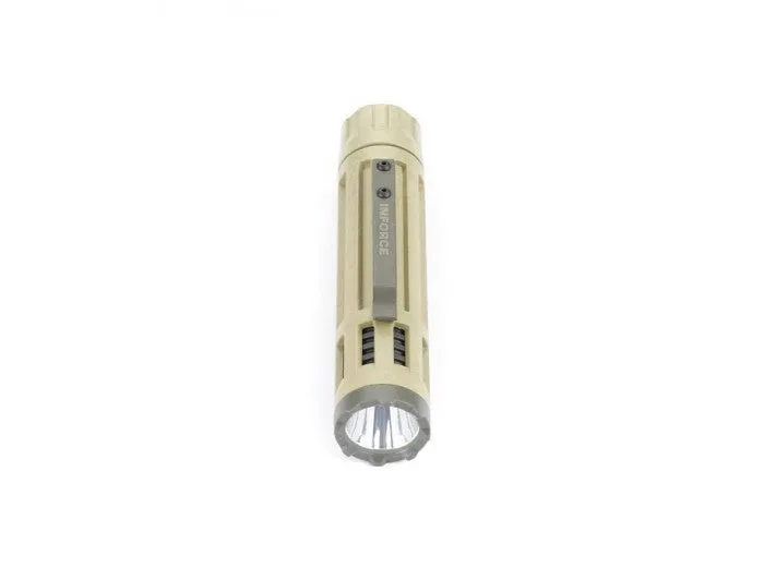 INFORCE 9VX White LED Tactical Flashlight - Desert Sand