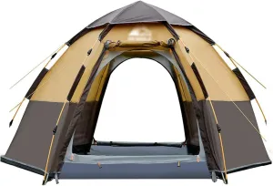 Instant Pop Up Tent Family Camping Tent 3/4/5/6/7/8 Person Portable Tent Automatic Tent Waterproof Windproof for Camping Hiking Mountaineering