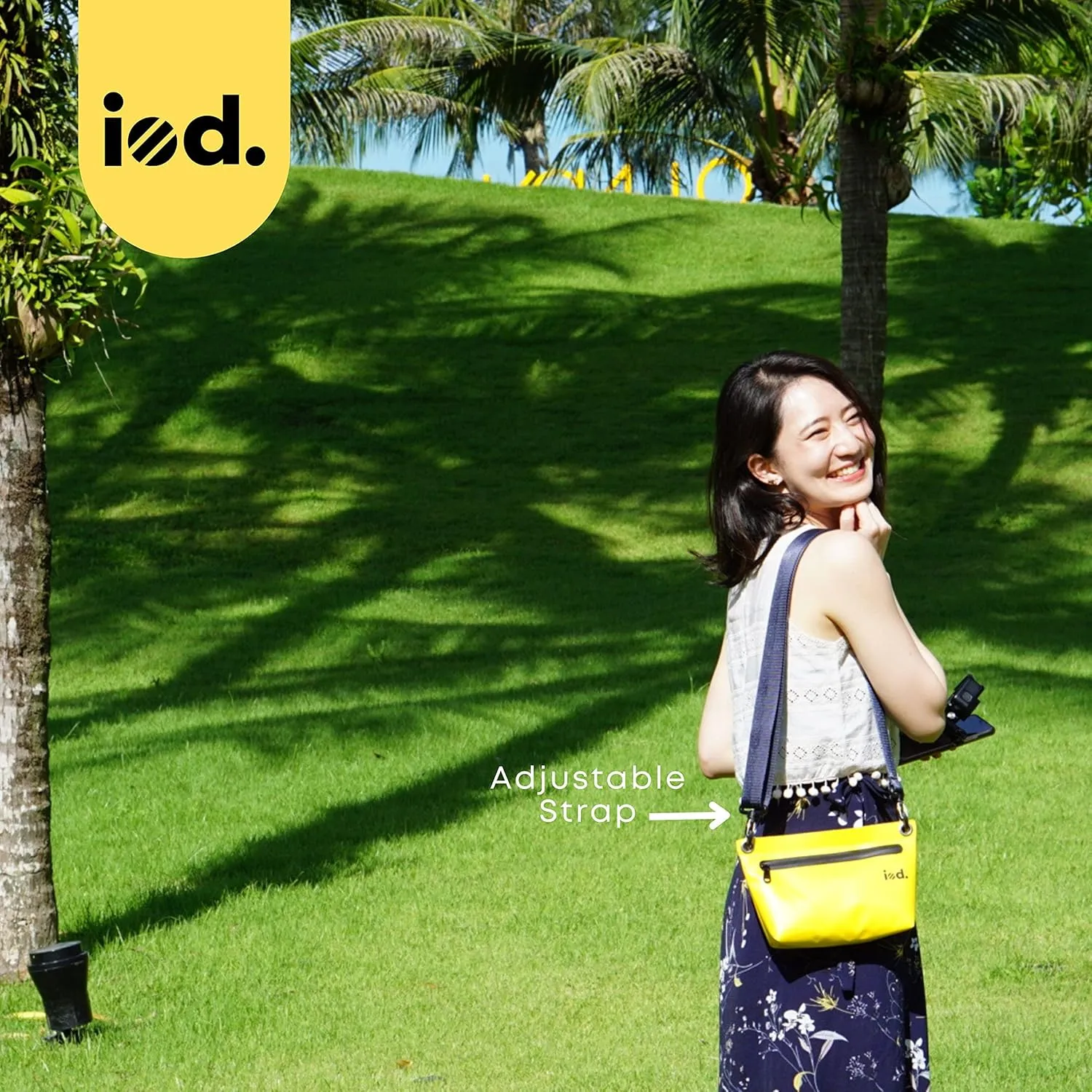 iod Weatherproof Sling Bag/Crossbody Bag with Water-Resistant Zipper - Tarpaulin Bag with Adjustable Shoulder Straps (Red, S)
