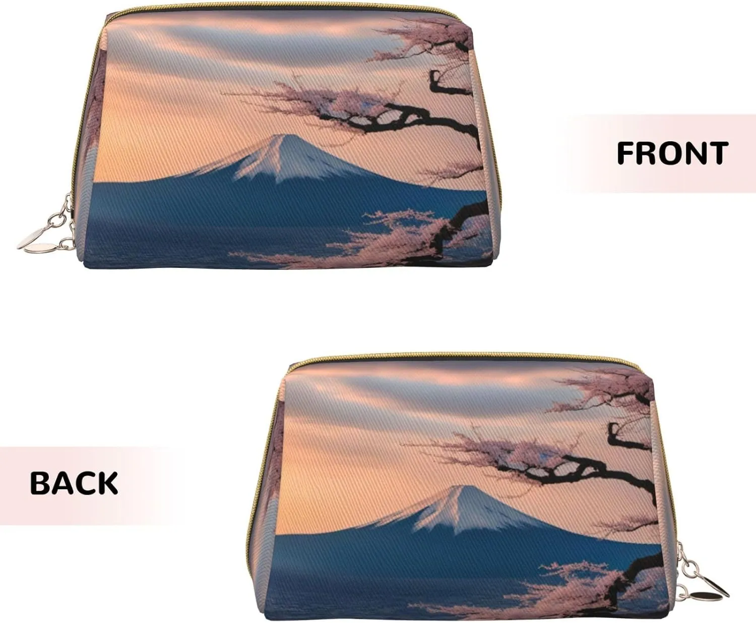 Japan Mount Fuji Landscape Toiletry Pouch, Travel-Friendly Makeup Organizer For Makeup Brushes, Lipsticks