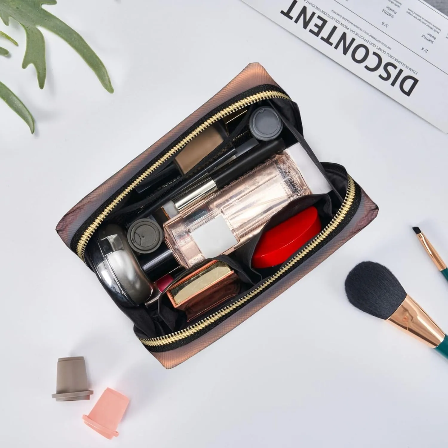 Japan Mount Fuji Landscape Toiletry Pouch, Travel-Friendly Makeup Organizer For Makeup Brushes, Lipsticks