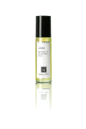 Jazz Roll-On Perfume with Jasmine Essential Oil Alcohol-Free, All-Natural, Organic, Long-Lasting Fragrance - Travel-Size Perfume for Women - TSA Approved, 0.33 oz / 10 ml