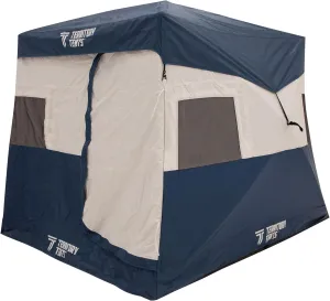 Jet Set Hub Camping Tent, Easy 90 Second Set-Up, Waterproof, UV Resistant, Ample Storage Options, Deep Blue