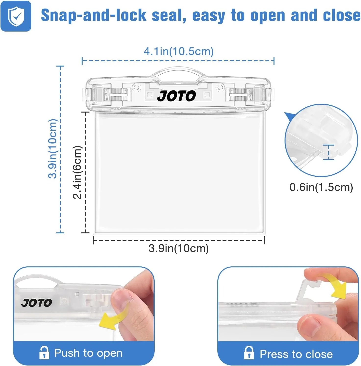 JOTO 2 Pack Waterproof Key FOB Holder Pouch with Keychain, Small Waterproof Pouch Dry Bag Car Key Case for Swimming Money Credit ID Card Cash, Waterproof Wallet for Jeep Honda Toyota Nissan