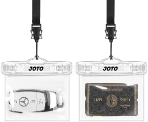 JOTO 2 Pack Waterproof Key FOB Holder Pouch with Keychain, Small Waterproof Pouch Dry Bag Car Key Case for Swimming Money Credit ID Card Cash, Waterproof Wallet for Jeep Honda Toyota Nissan