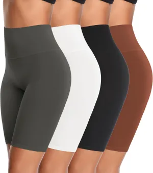 K-CHEONY Women's High Waisted Biker Anti Chafing Cotton Slip Boy Underwear Yoga Workout Shorts