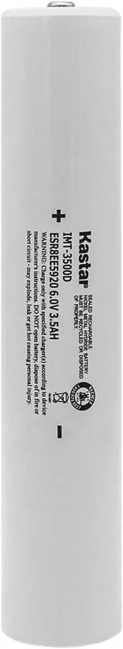 Kastar Battery 1-Pack Ni-MH 6.0V 3.5AH Replacement for Maglite 40070131 40070149 40070249 405462100, Maglite 108-000-817 108-817 108-000-439 108-439, INTEC IMT-3500D, ESR4EE3060 ET2600D, ESR8EE5920