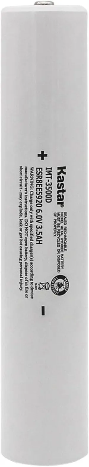 Kastar Battery 1-Pack Ni-MH 6.0V 3.5AH Replacement for Maglite 40070131 40070149 40070249 405462100, Maglite 108-000-817 108-817 108-000-439 108-439, INTEC IMT-3500D, ESR4EE3060 ET2600D, ESR8EE5920