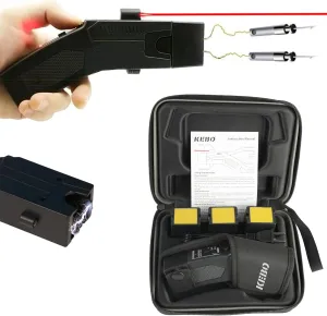 KEBO Self-Defense Heavy Duty Stun Gun for Men & Women,15 Foot Range,1.60 µC Painful Charge,LED Flashlight,Safety Switch