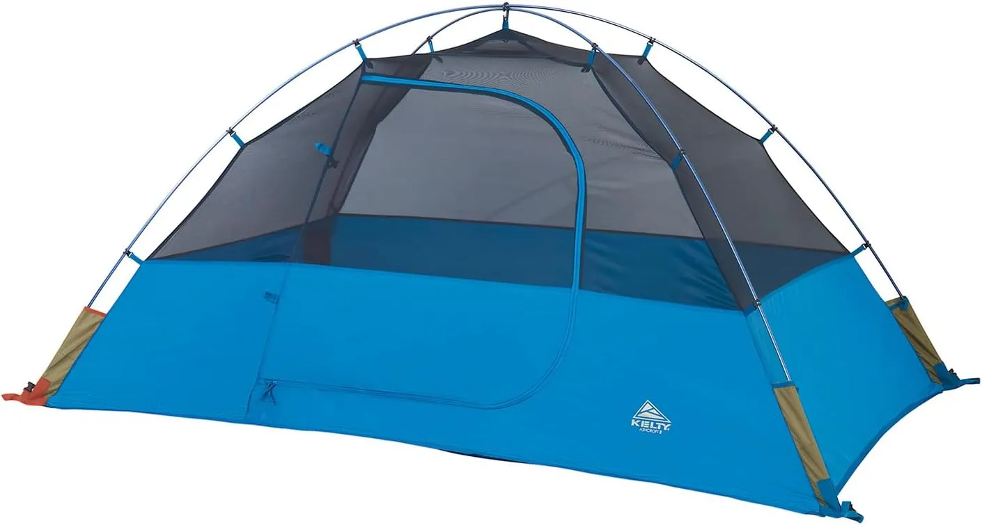 Kelty Ashcroft Camp Tent - 1, 2 or 3 Person Camping Shelter with Full Coverage Rainfly, Lightweight Aluminum Poles, Camping Backpacking Festival Shelter
