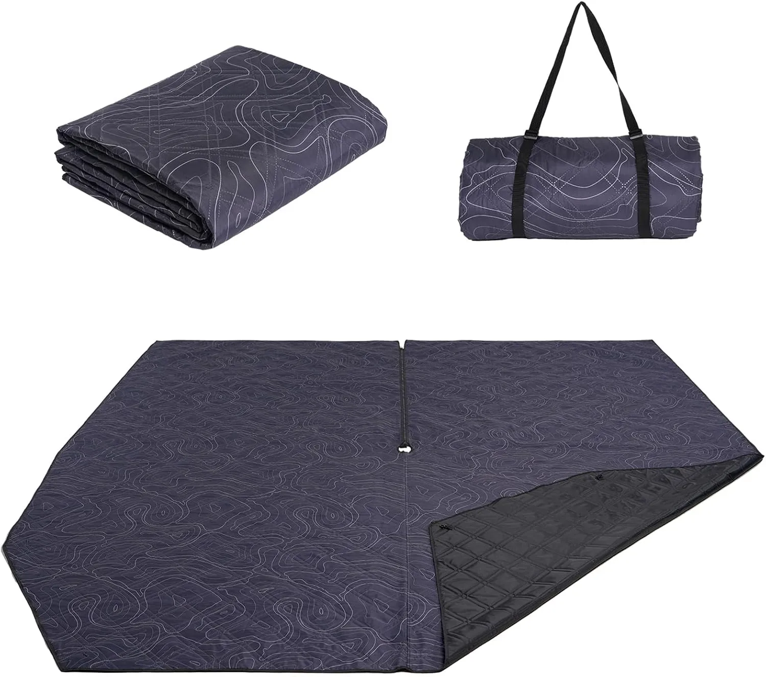 KingCamp Tent Footprint, Soft and Durable Tent Carpet Mat with Ultrasonic Seamless Padding and Waterproof Layer for Camping, Picnic, Beach & Outdoor Travel
