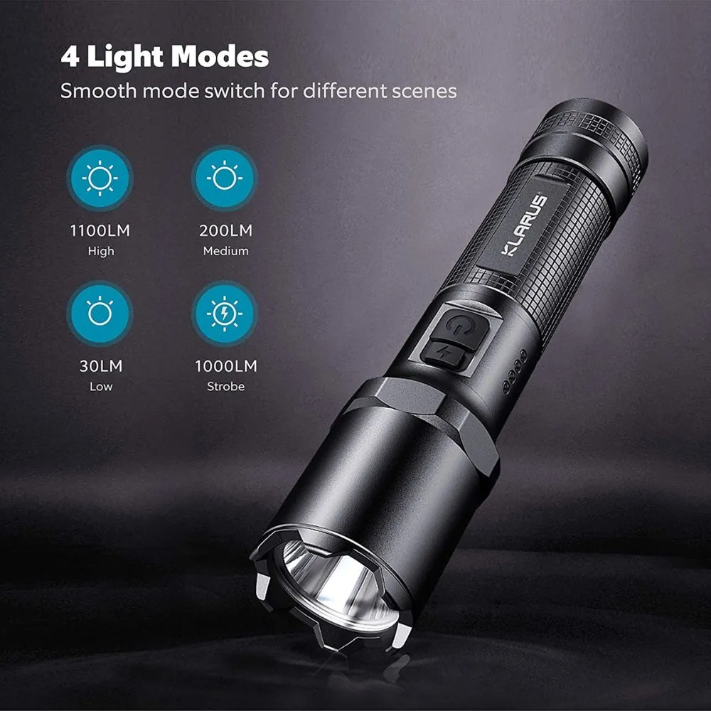 Klarus A1 Rechargeable Tactical Flashlight