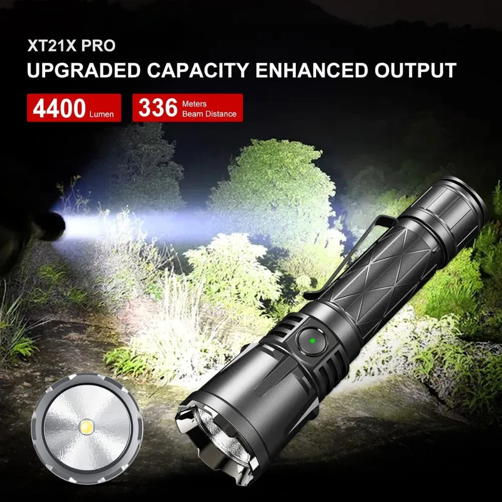 klarus XT21X Pro 4400 Lumens Rechargeable Advanced Tactical Flashlight