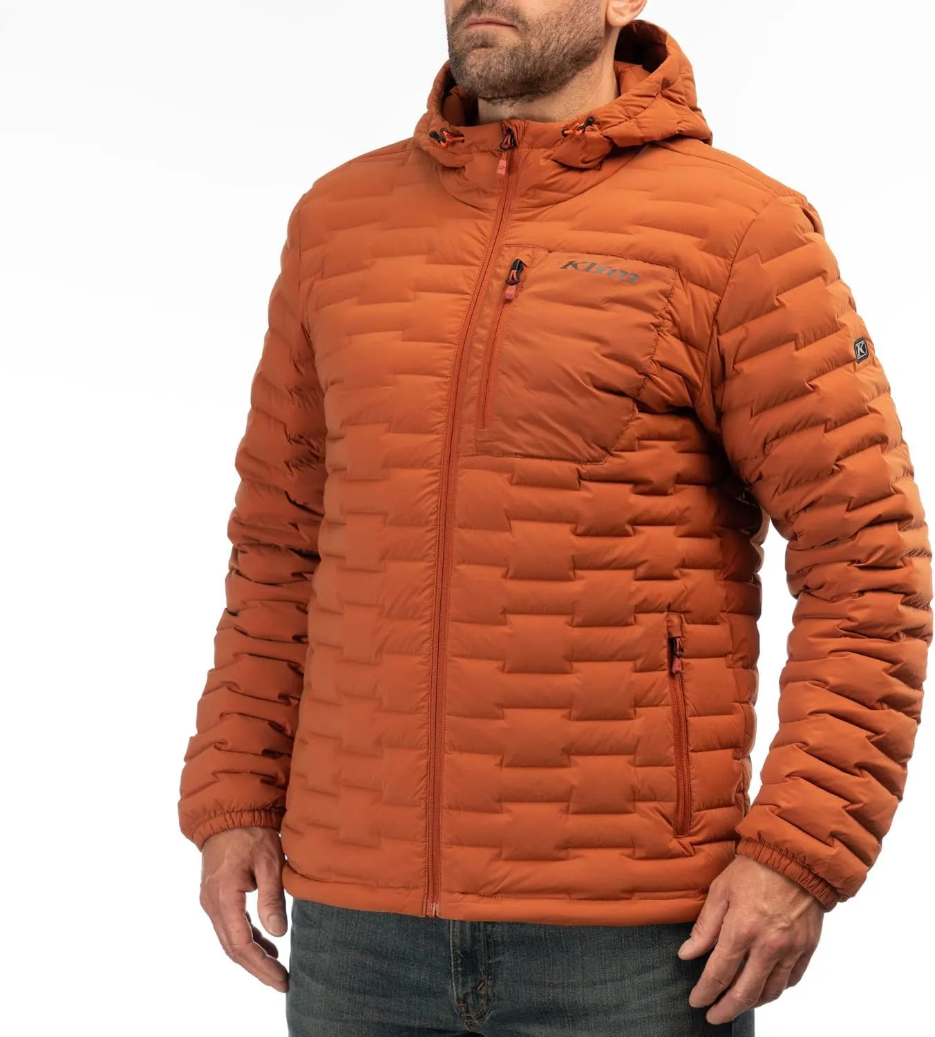 KLIM Men's Boulder Stretch Down Hooded Jacket