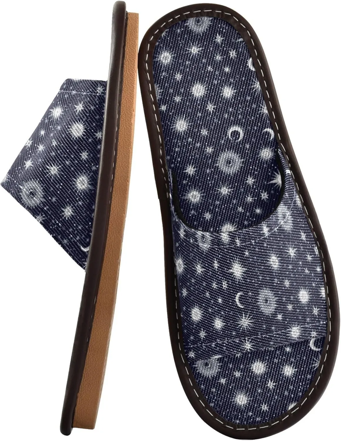 KLL Slippers for Women Men Indoor and Outdoor Reusable Cute Bedroom Shoes for Hotel Travel Party