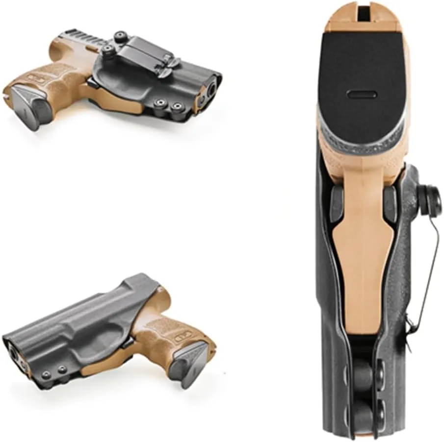 Kydex IWB Holster for Glock 17, 19, 45, Taurus G2C, G3C, G3, w/Olight Baldr S, Baldr Mini Tactical Flashlight, Concealed Carry