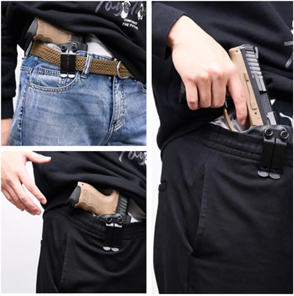 Kydex IWB Holster for Glock 17, 19, 45, Taurus G2C, G3C, G3, w/Olight Baldr S, Baldr Mini Tactical Flashlight, Concealed Carry