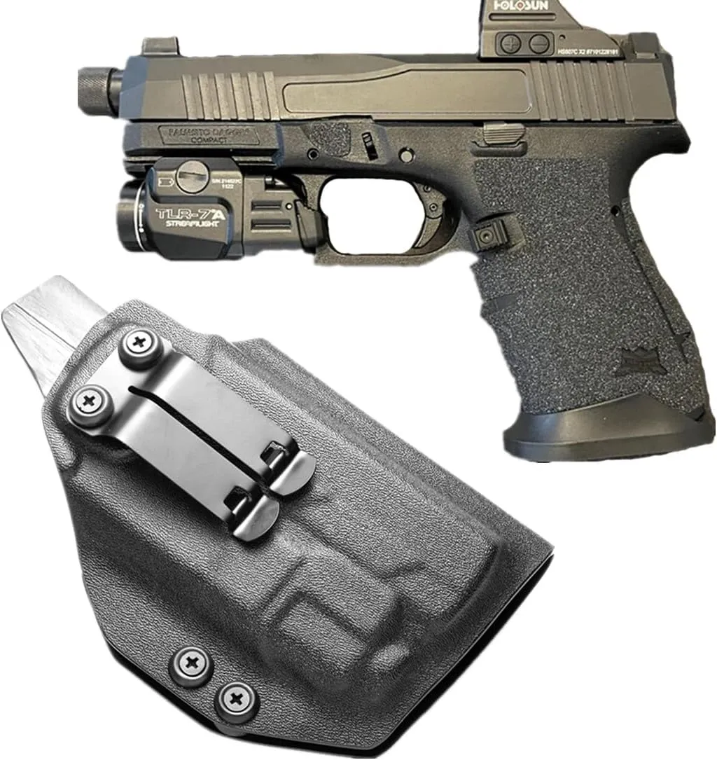 kydex IWB Holster for Glock 17 19 Taurus G3 Sig Sauer p365 X-Macro PSA Dagger Compact Springfield Hellcat PRO with Streamlight Tactical TLR-7A Flex 500 Lumen Light
