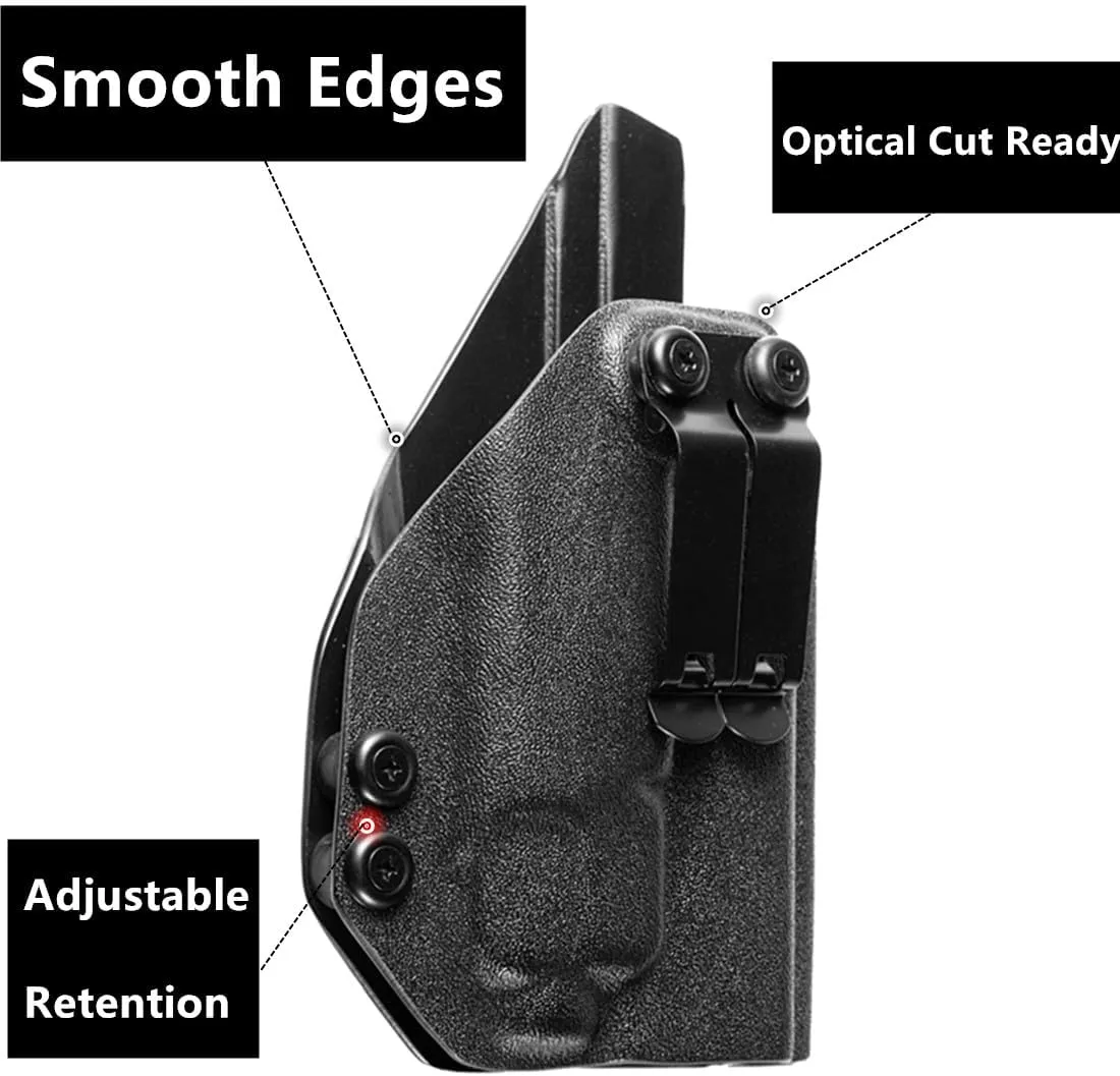 kydex IWB Holster for Glock 17 19 Taurus G3 Sig Sauer p365 X-Macro PSA Dagger Compact Springfield Hellcat PRO with Streamlight Tactical TLR-7A Flex 500 Lumen Light