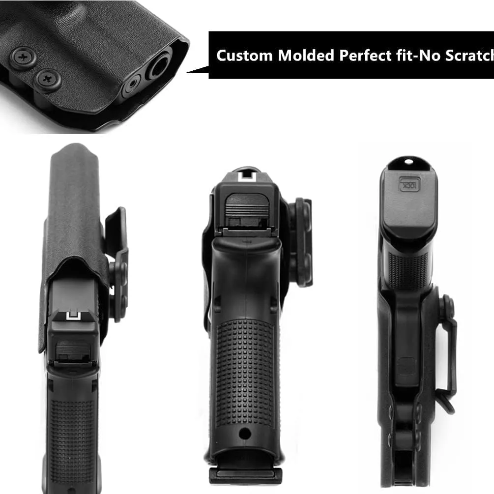 kydex IWB Holster for Glock 43x 48 Mos Sig Sauer P365 P365XL with Streamlight Sub TLR-7 500 Lumens Pistol Light Flashlight