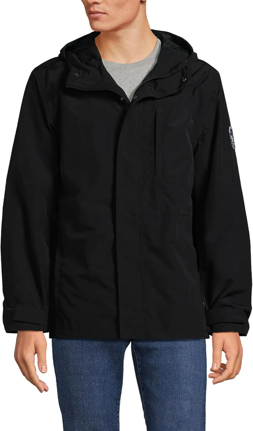 Lands' End Men's Squall Unlined Rain Jacket