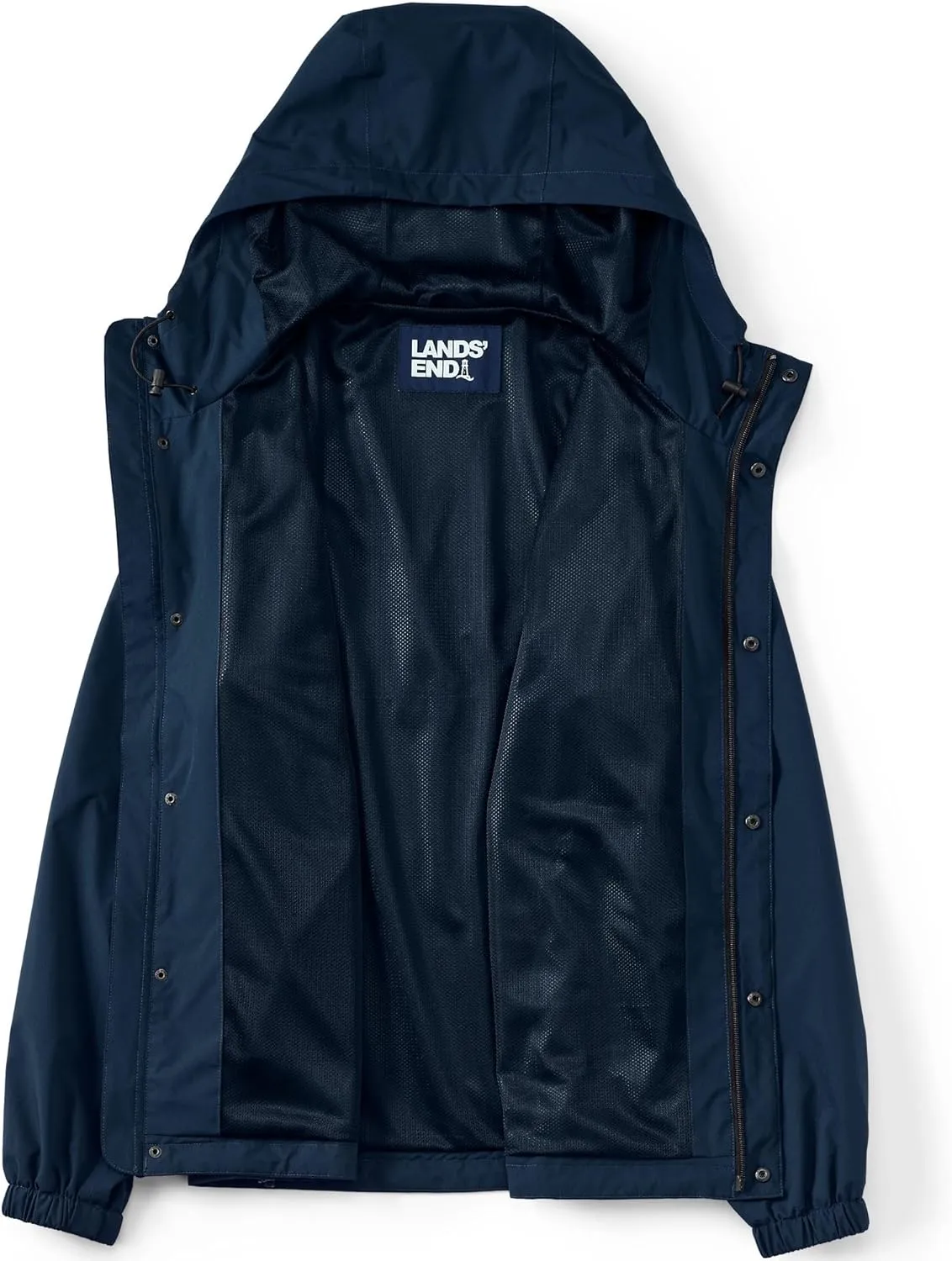 Lands' End Men's Squall Waterproof Packable Rain Jacket