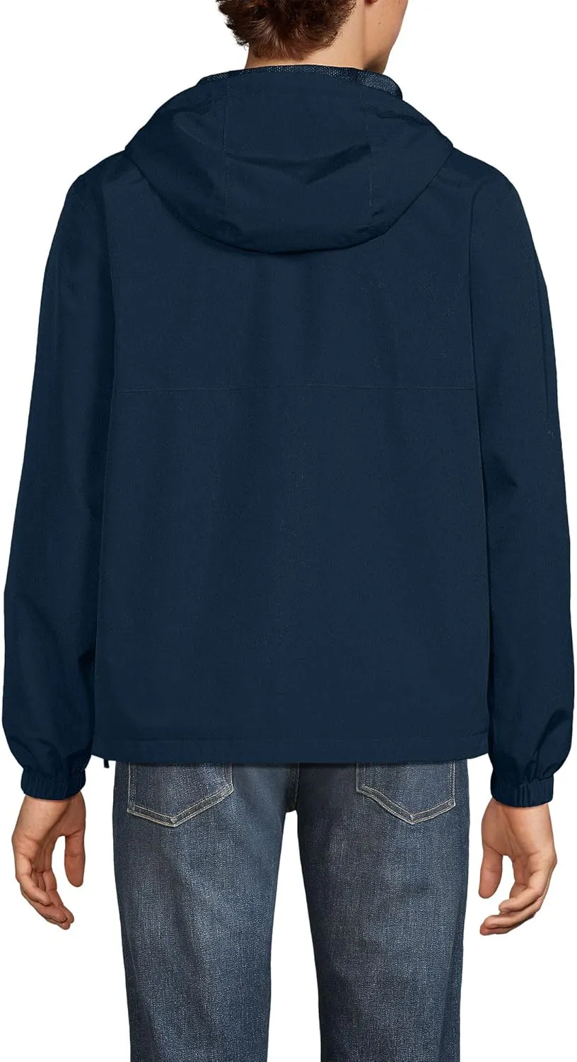 Lands' End Men's Squall Waterproof Packable Rain Jacket