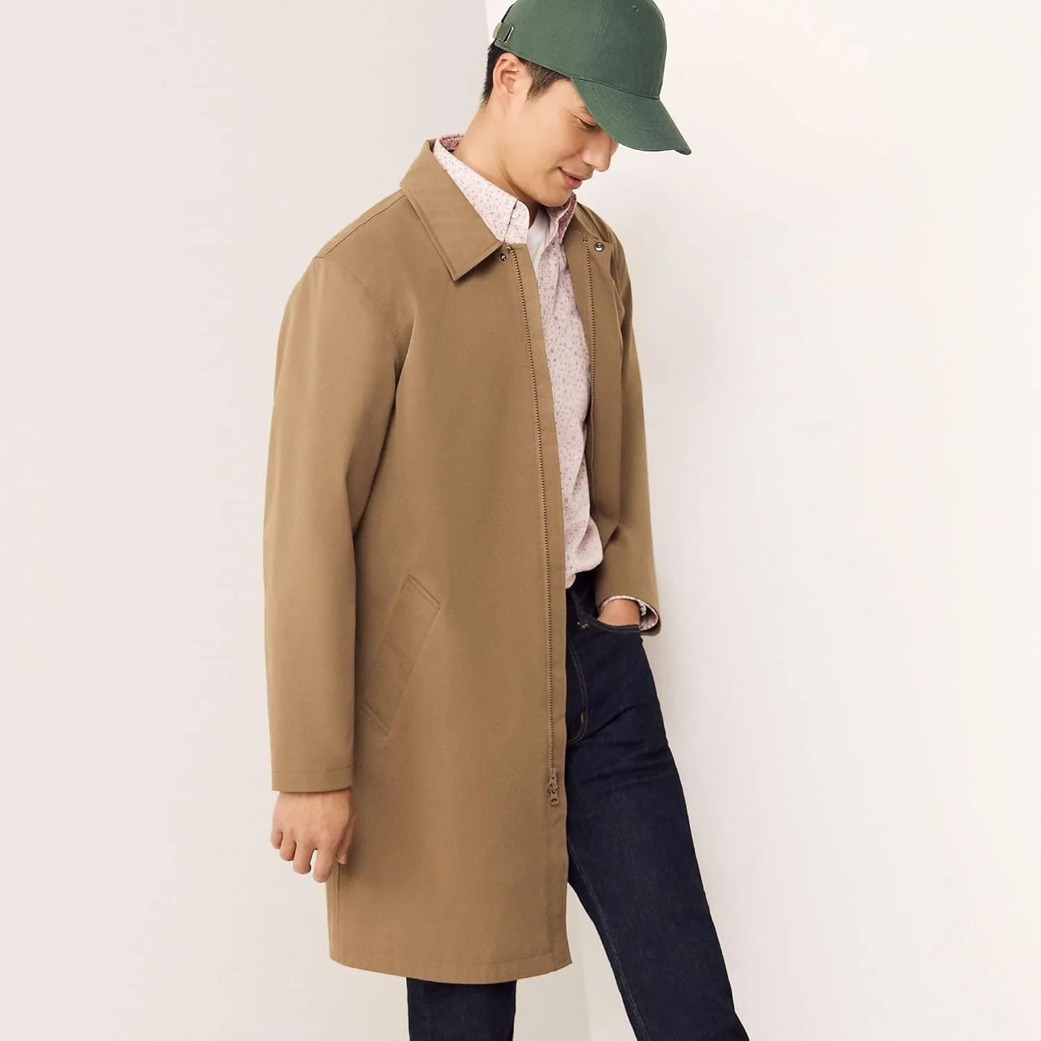 Lands' End Men's Waterproof Mac Raincoat