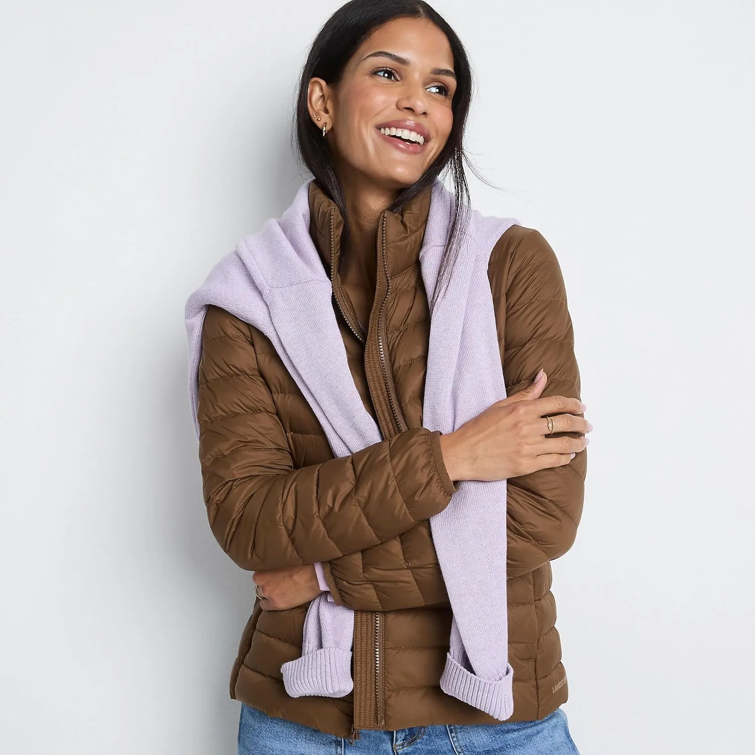 Lands' End Women's Wanderweight Ultralight Packable Down Jacket